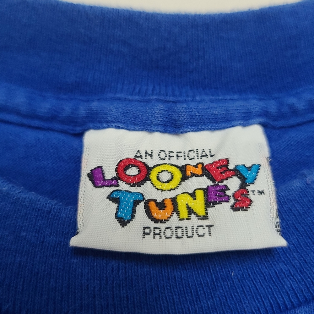 Vintage, 1996 Looney Tunes, Blue Tweety Graphic T-Shirt, Whatever - Picture 7 of 7